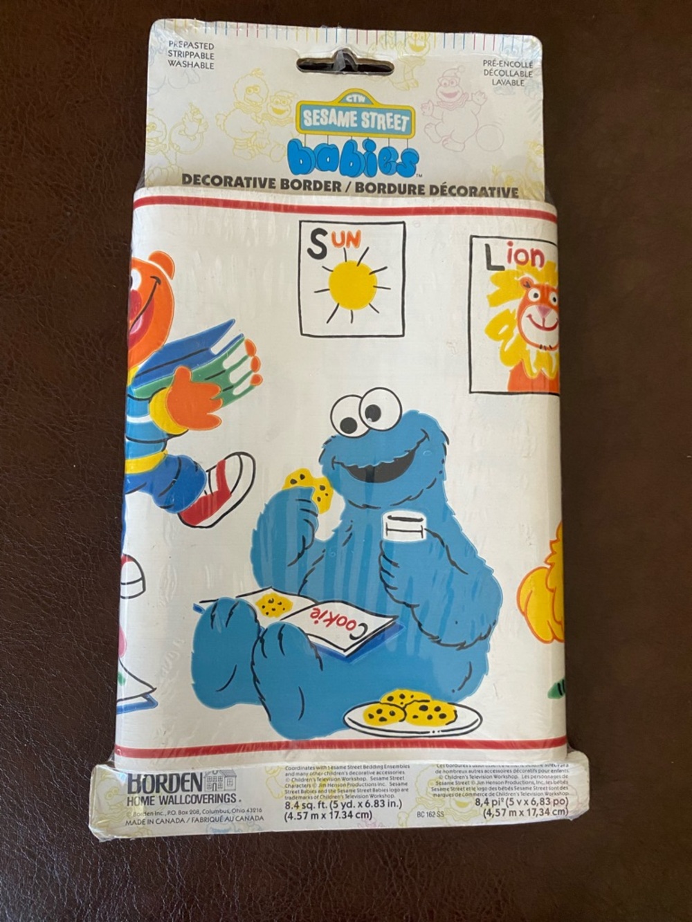 Vintage Borden Sesame Street Babies Decorative Wallpaper Border 5 yd.